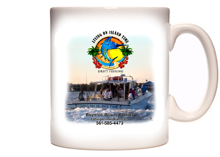 Living on Island Time Drift Fishing Coffee Mug