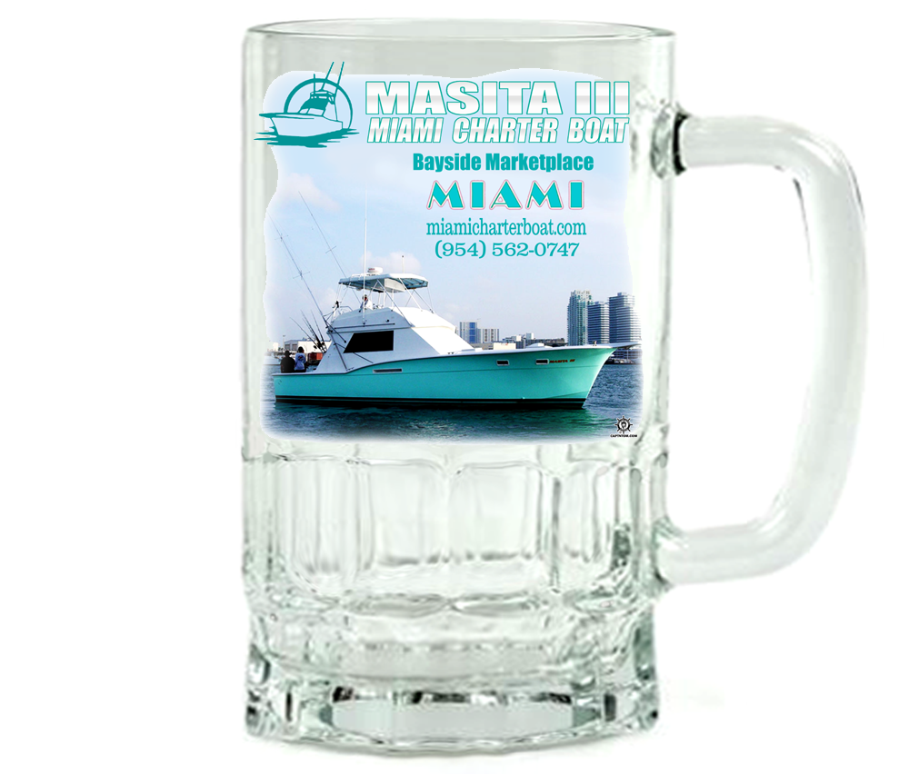 Masita III Miami Charter Boat Beer Mug