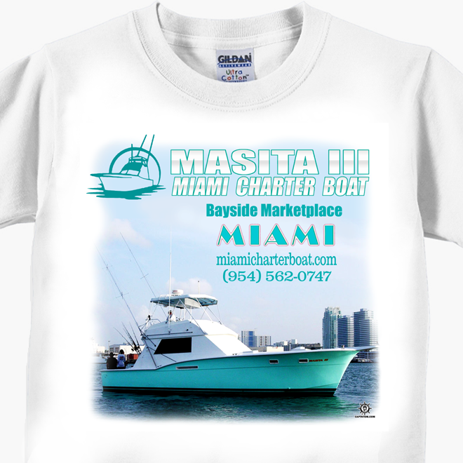 Masita III Miami Charter Boat T-Shirts