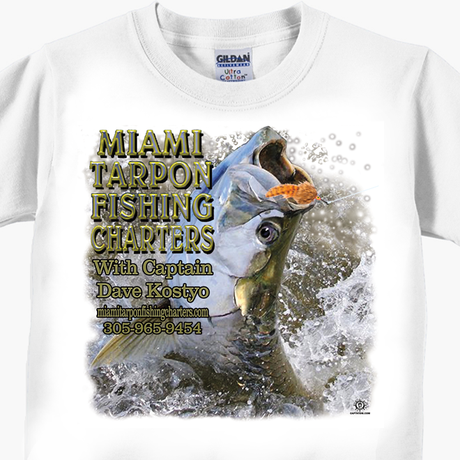 Miami Tarpon Fishing Charters T-Shirts