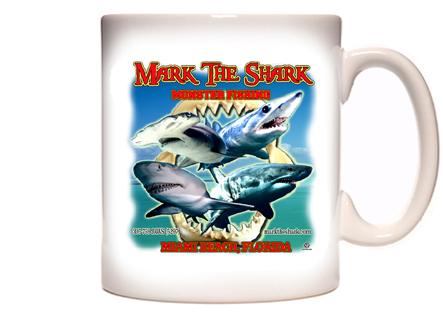 Mark The Shark - Monster Fishing Coffee Mug