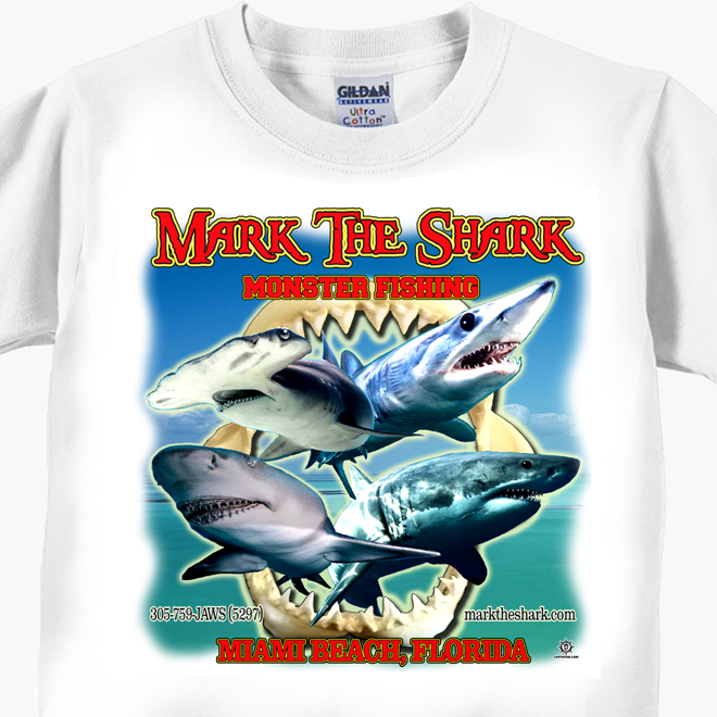 Mark The Shark - Monster Fishing T-Shirt