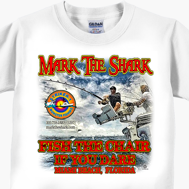 Mark The Shark - Fish The Chair T-Shirt