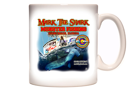Mark The Shark - Hammerhead On Transom Coffee Mug