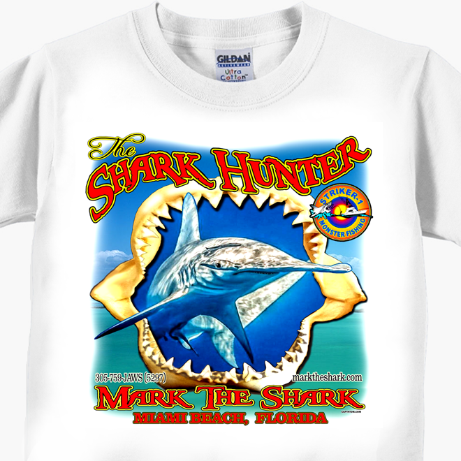 The Shark Hunter - Hammerhead and Jaws T-Shirt