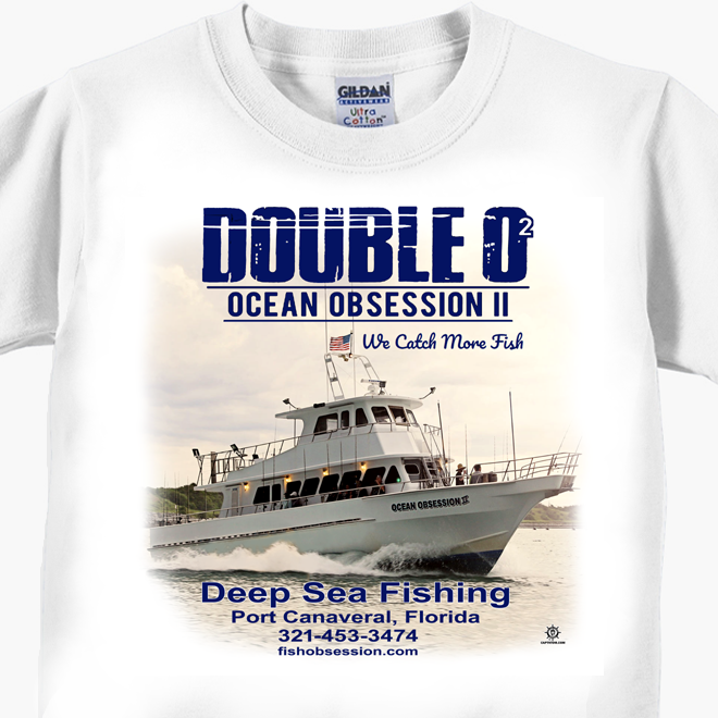 Ocean Obsession Party Fishing Boat T-Shirt