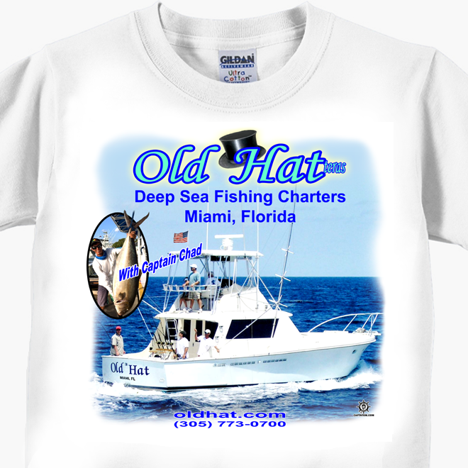 Old Hat Deep Sea Fishing Charters T-Shirts
