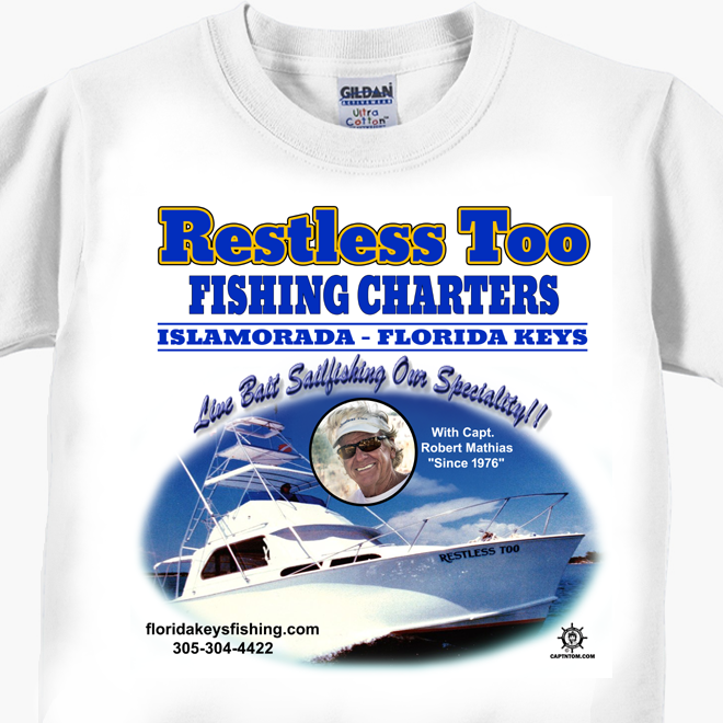 Restless Too Fishing Charters T-Shirt