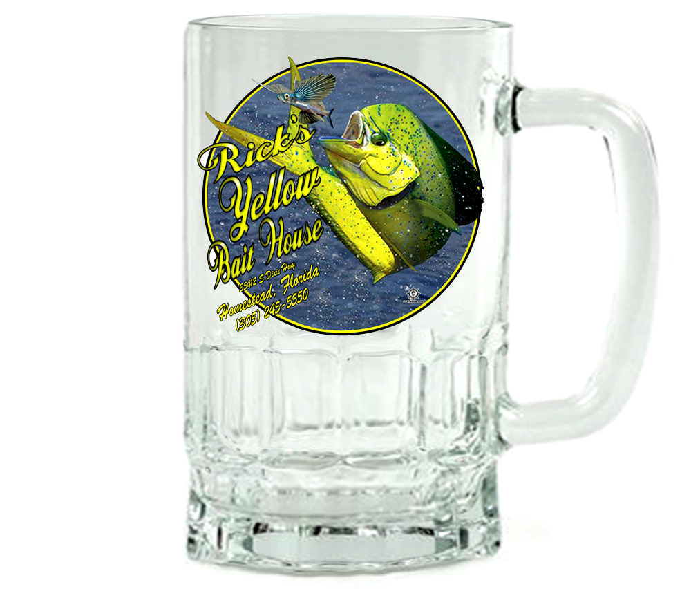 Rick's Yellow Bait House Beer Mug