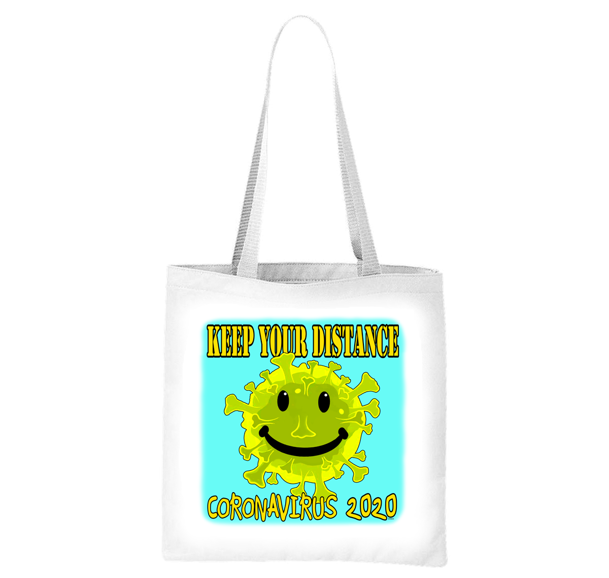 Smiley Keep Your Distance - Coronavirus Covid-19 Liberty Bag