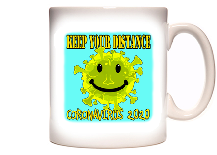Smiley Keep Your Distance - Coronavirus Covid-19 Coffee Mug