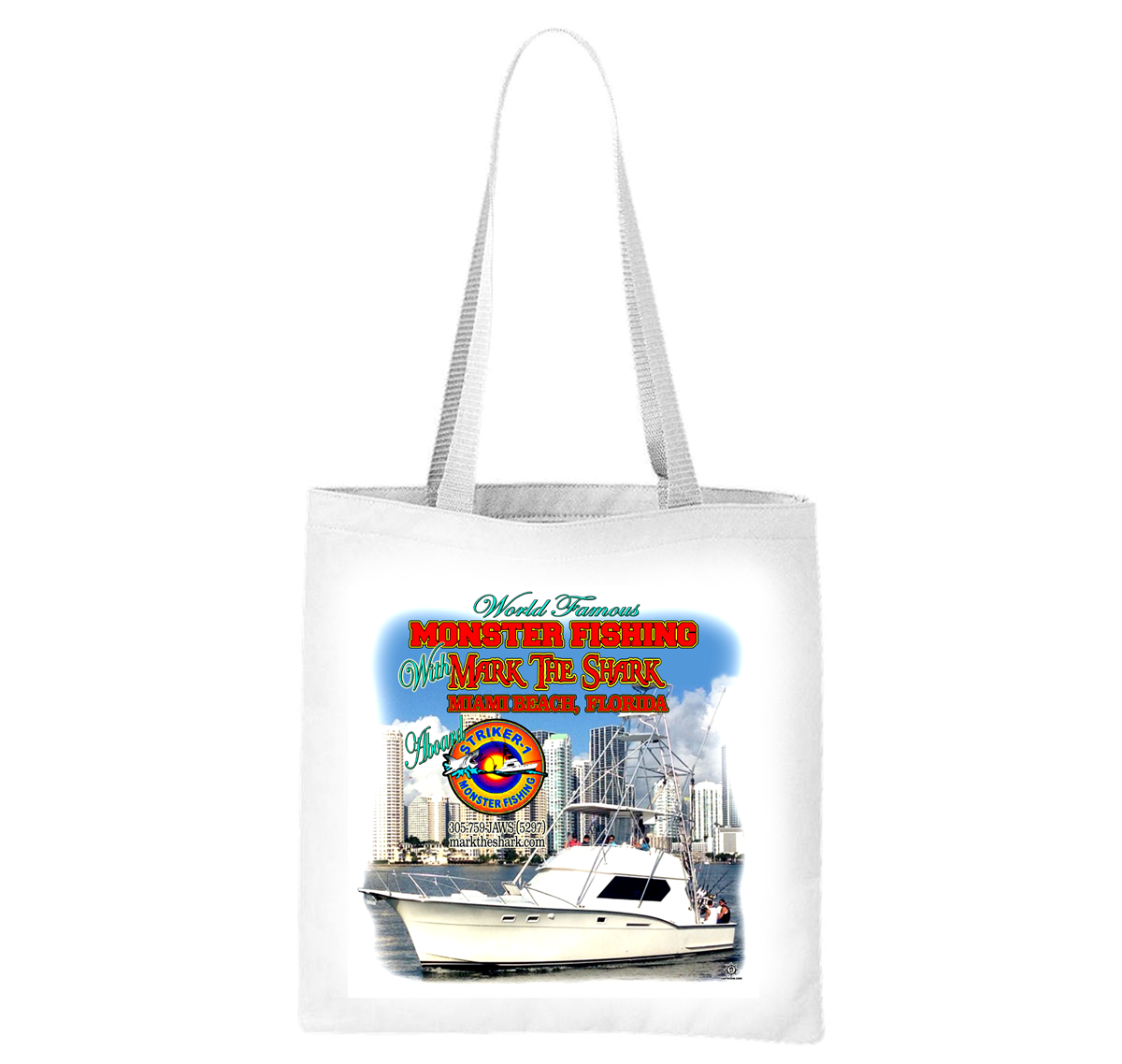 Mark The Shark - Striker-1 - Miami Skyline Liberty Bag