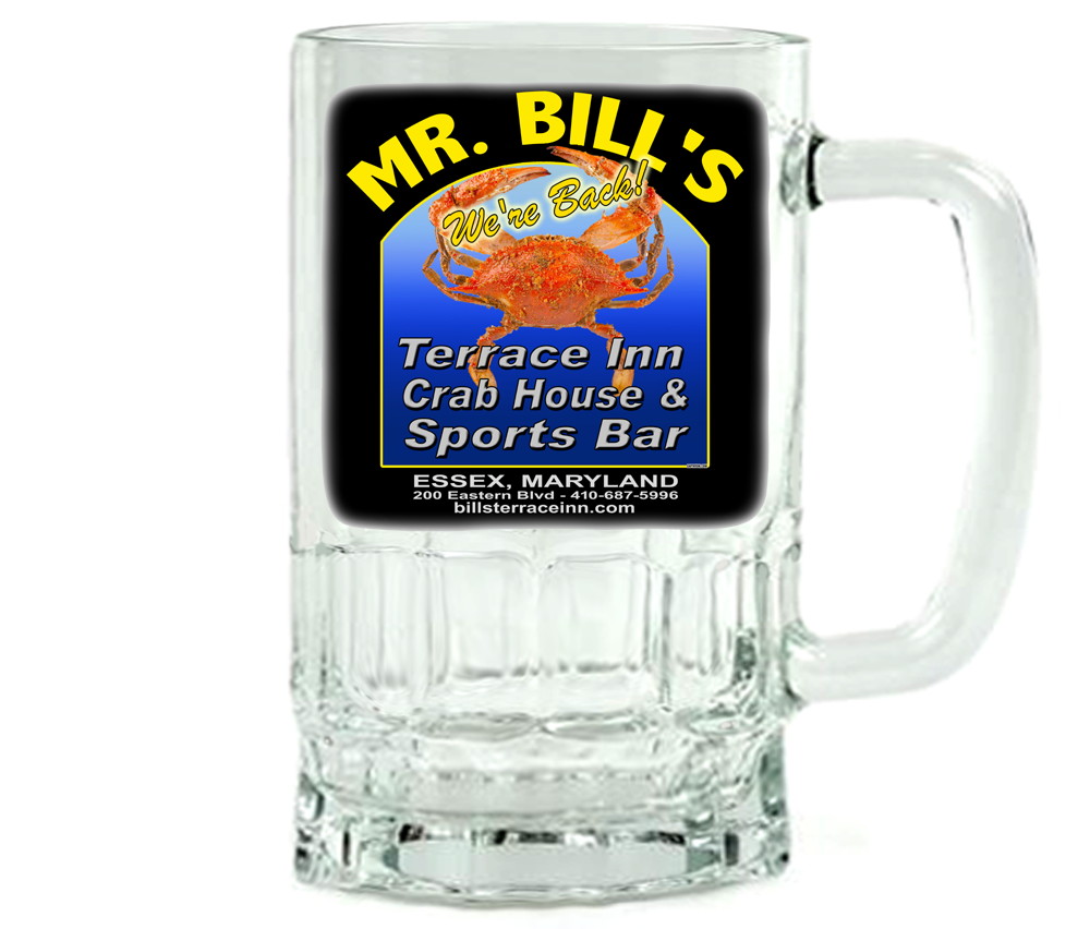 Mr. Bill's Terrace Inn - We're Back Beer Mug