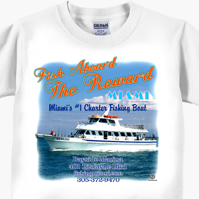 The Reward Party Fishing Boat T-Shirts