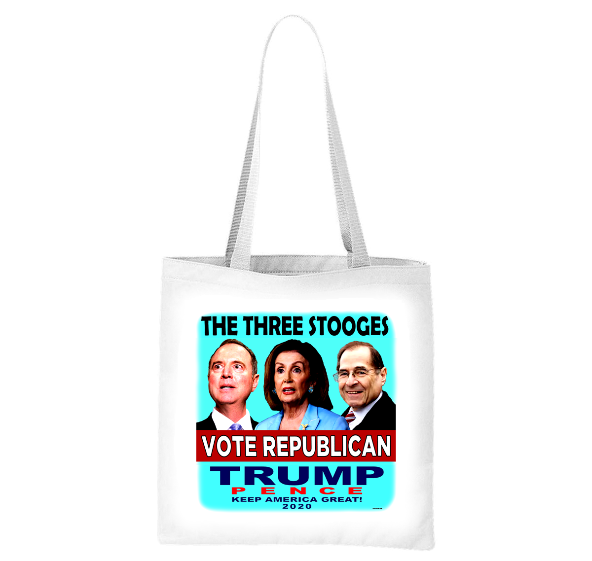 The Three Stooges Shiff Pelosi Nadler Liberty Bag
