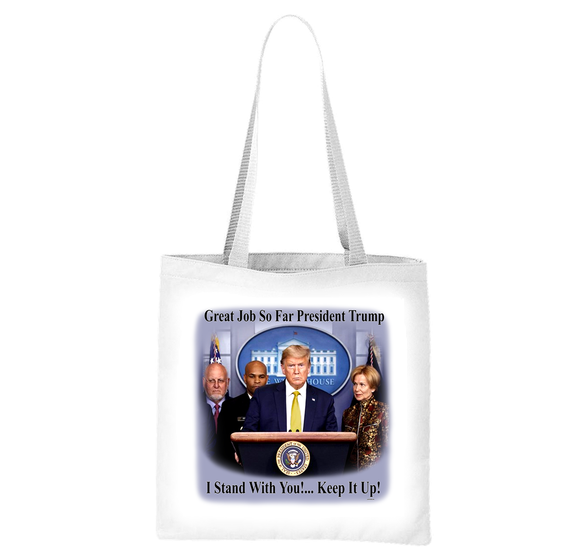 Trump I Stand With You Coronavirus Covid-19 Liberty Bag