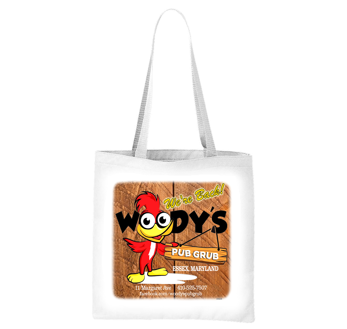 Woody's Pub Grub - We're Back Liberty Bag